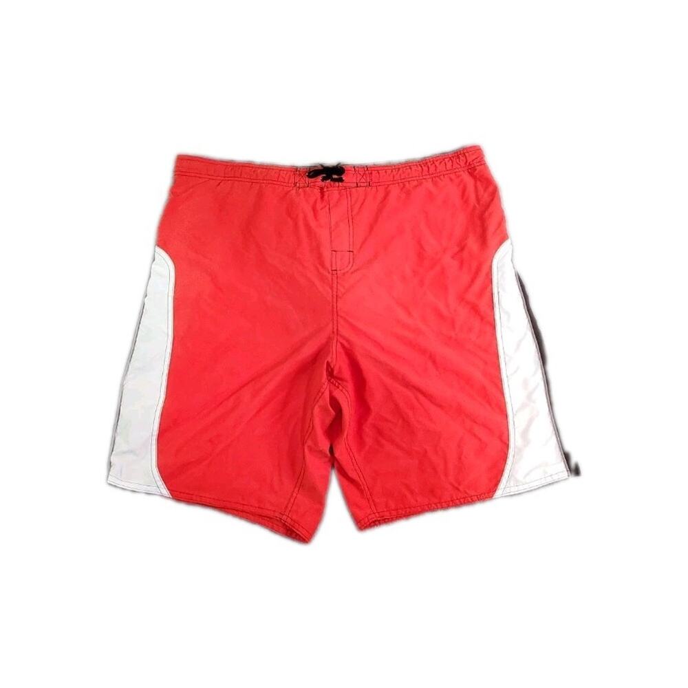 OP Ocean Pacific Swim Trunk Men’s Sz X-Large Red Mesh Liner C19-80